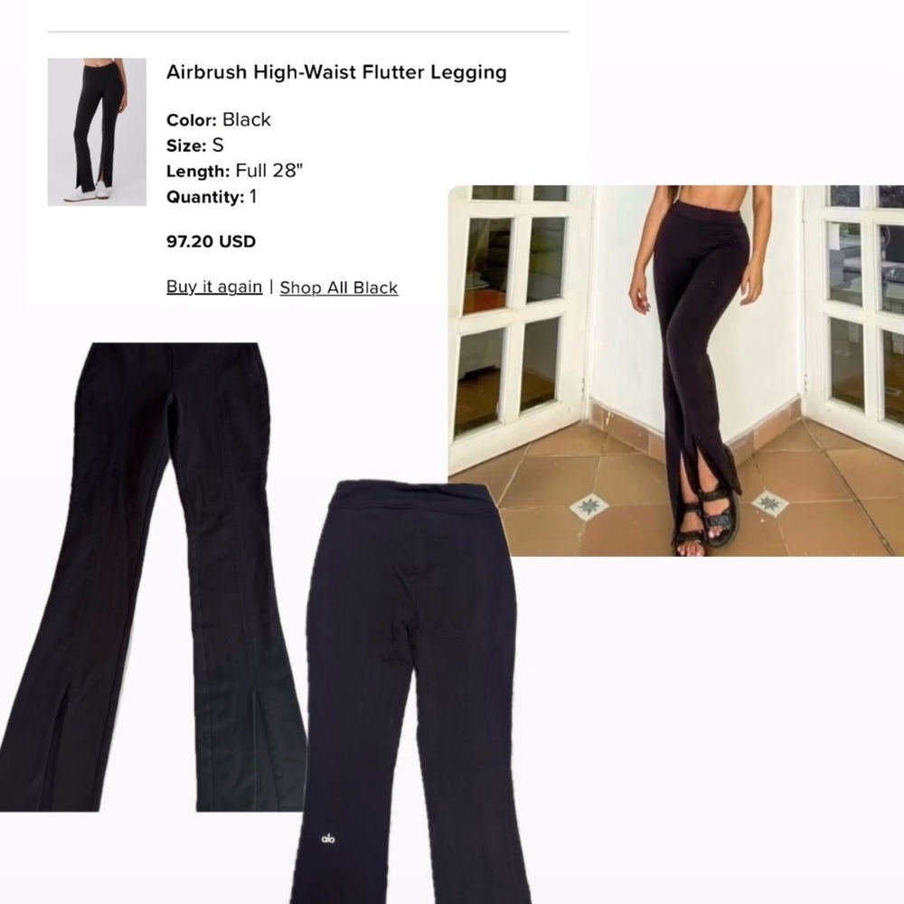 ALO Yoga Airbrush High-Waist Flutter Leggings